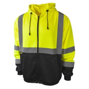 CMCWORKWEAR Class 3 Color Blocked Hooded Sweatshirt